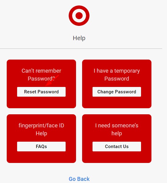 My Time Target Login Password Reset Steps