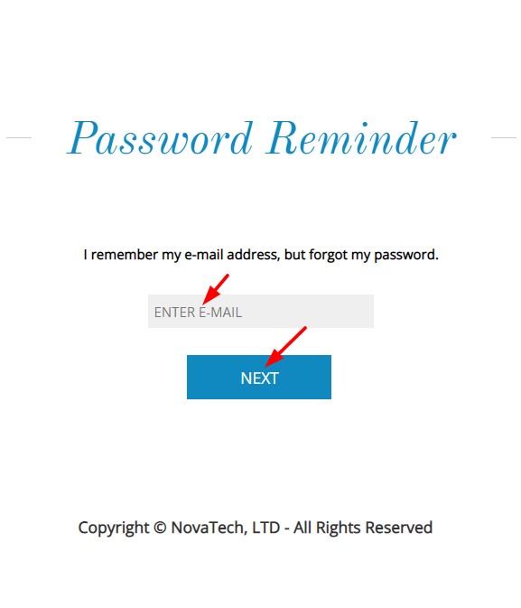 NovaTechFX.com Login Password Reset Steps