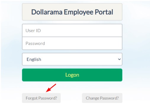 ESS Dollarama Login Password REset